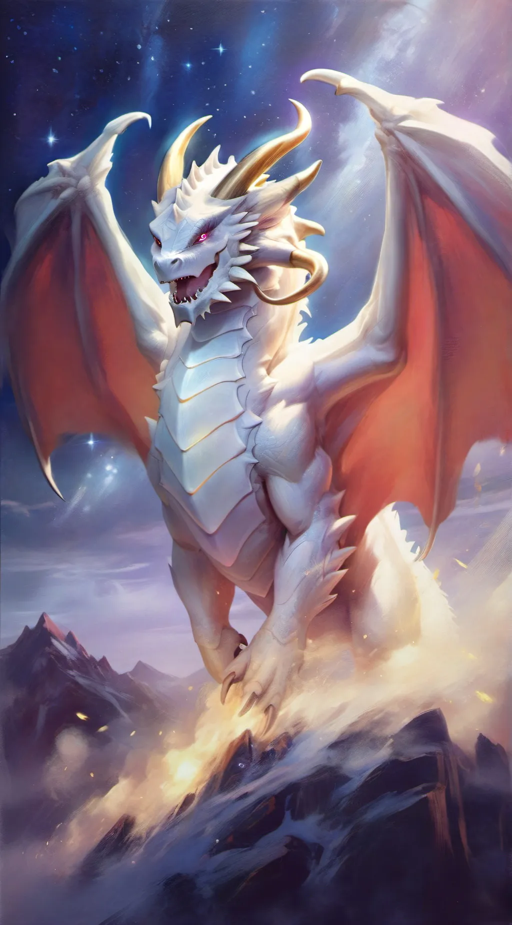 ai character: Light fury  background