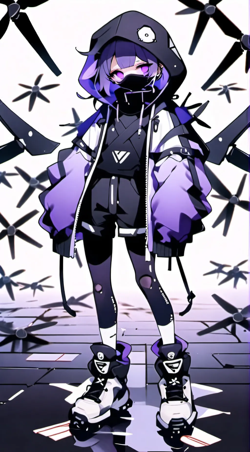 ai character: murder droness background