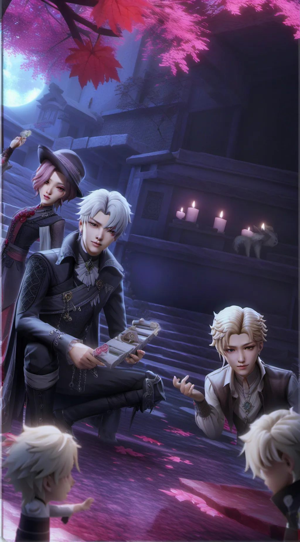 ai character: ZEROBASEONE background