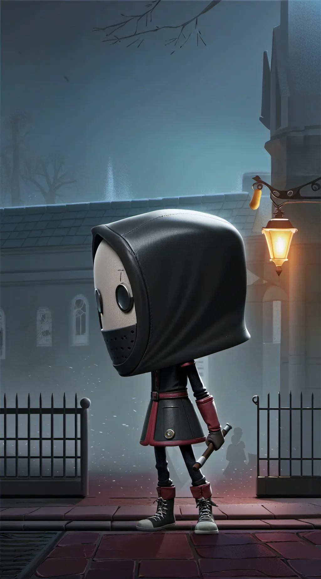 ai character: black screen  background