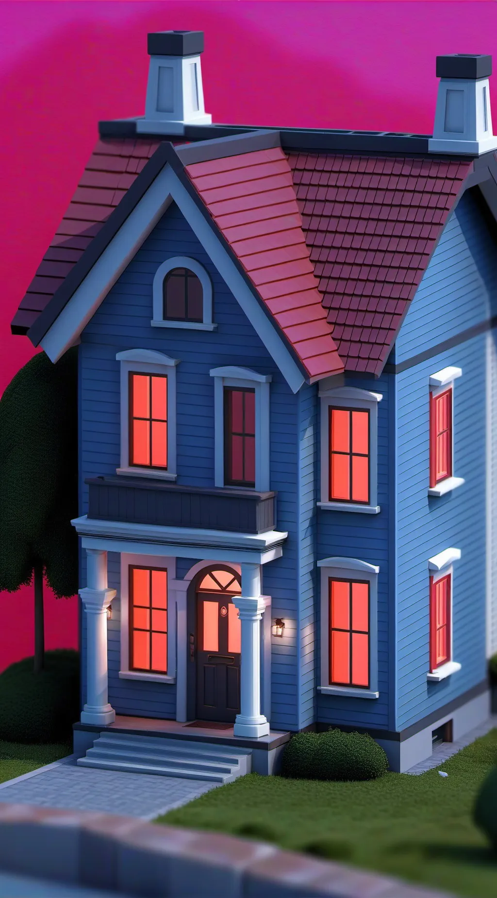 ai character:  MHA IN UR HOME! background