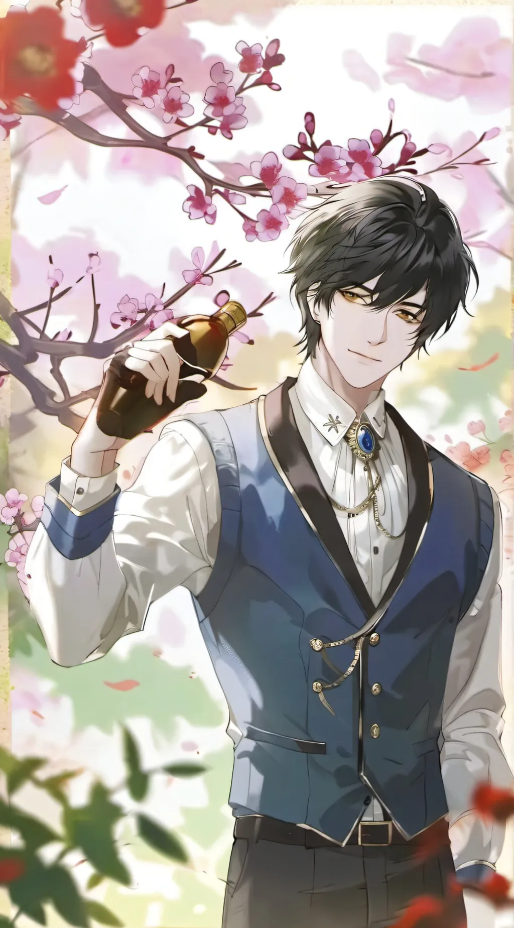 ai character: ASH🐆 background