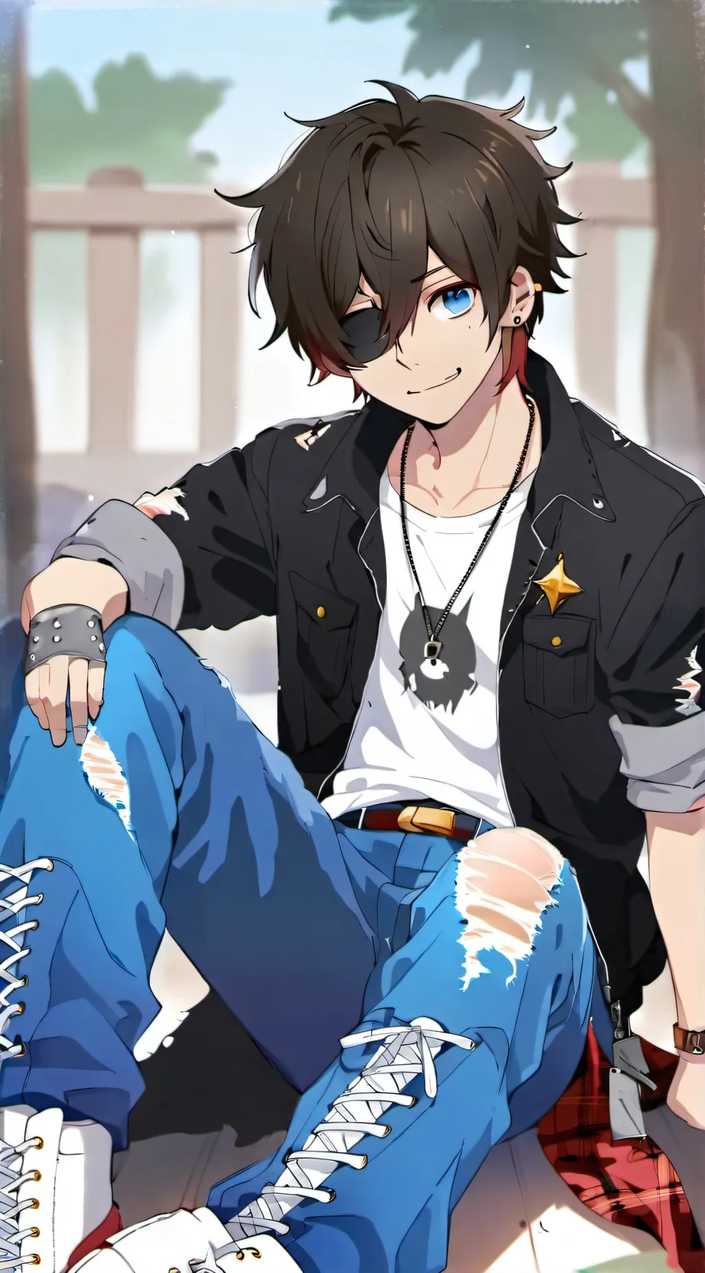 ai character: PR Glitz background