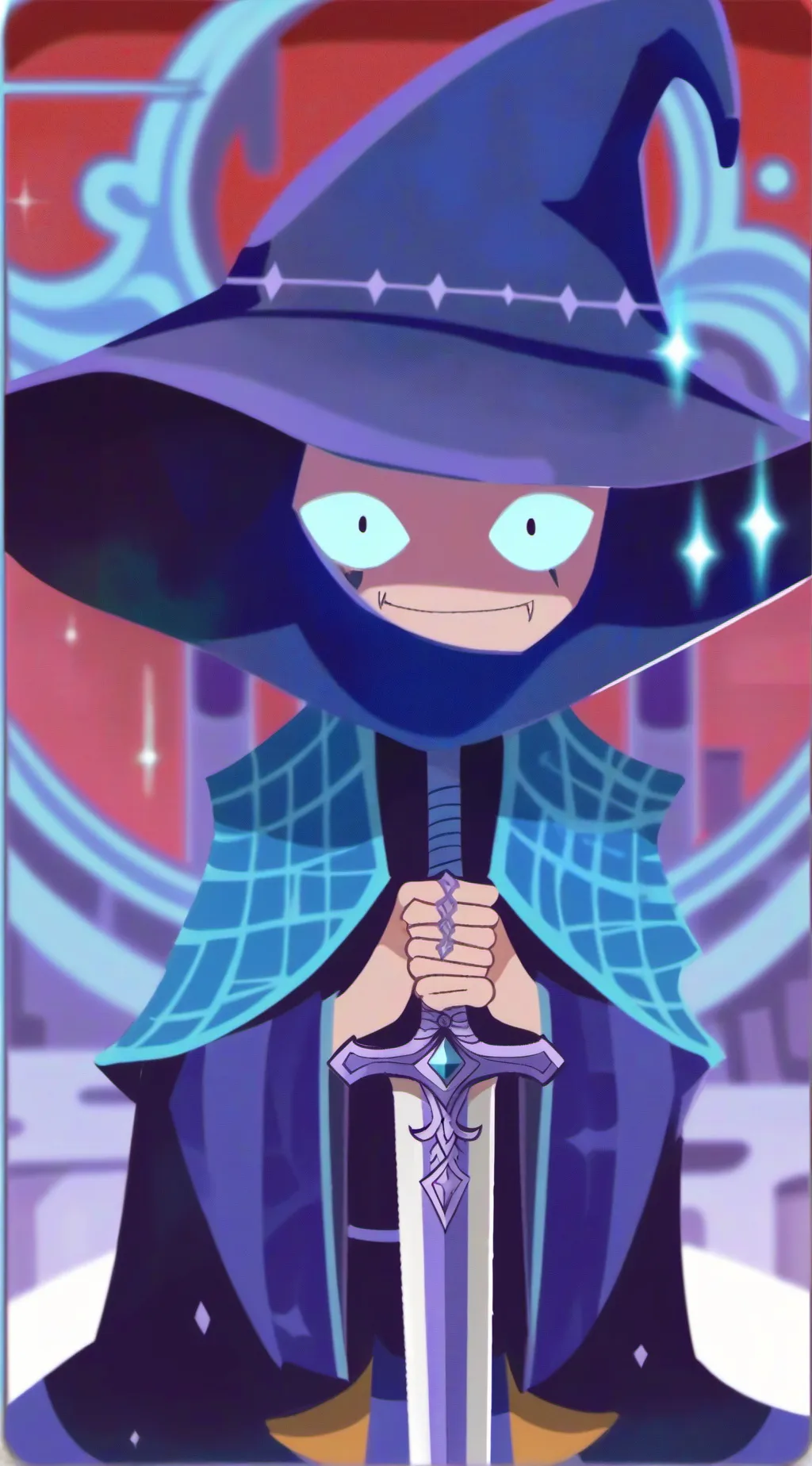 ai character: dandy but sus background