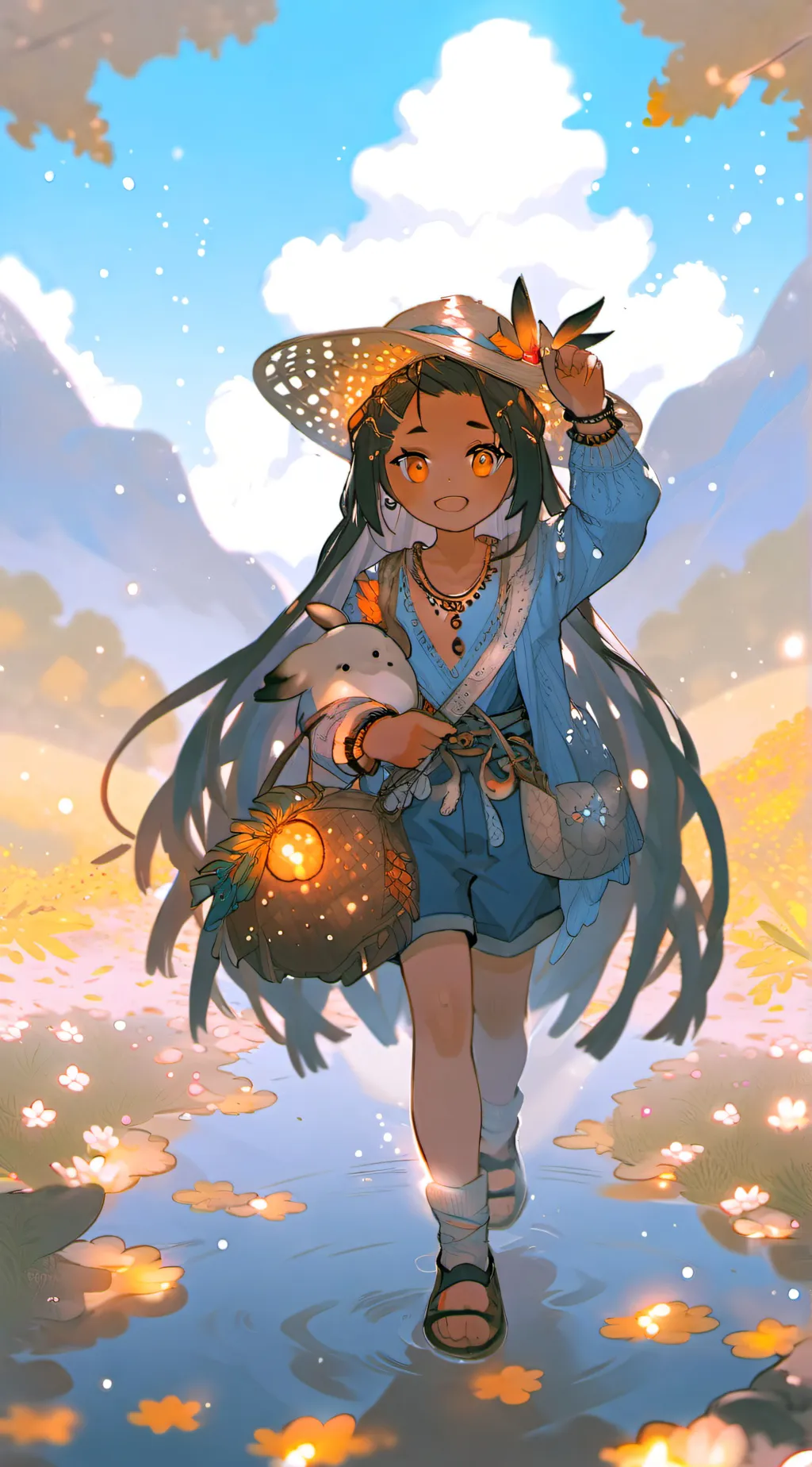 ai character: Hii background