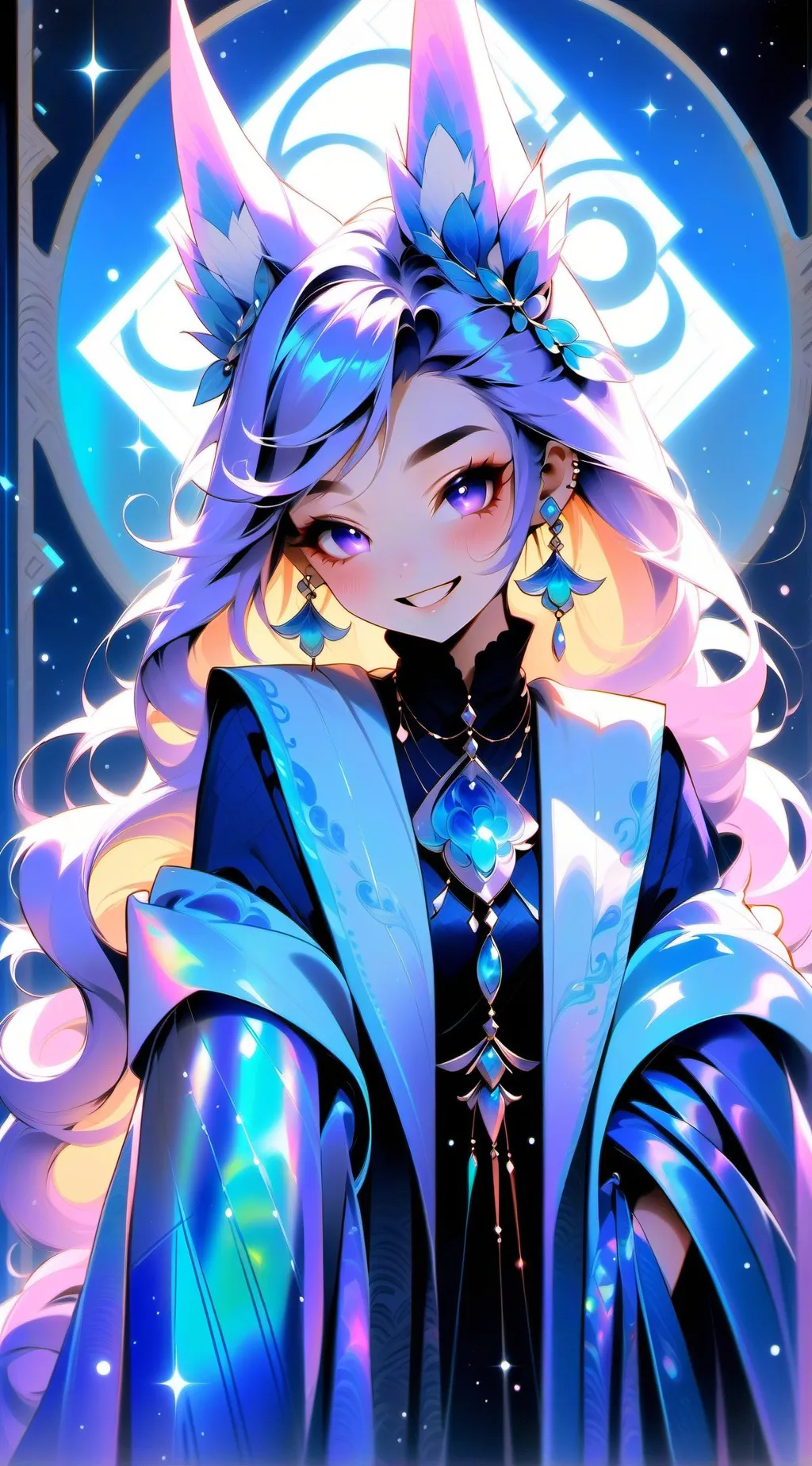 ai character: Piyara-VividBlack background