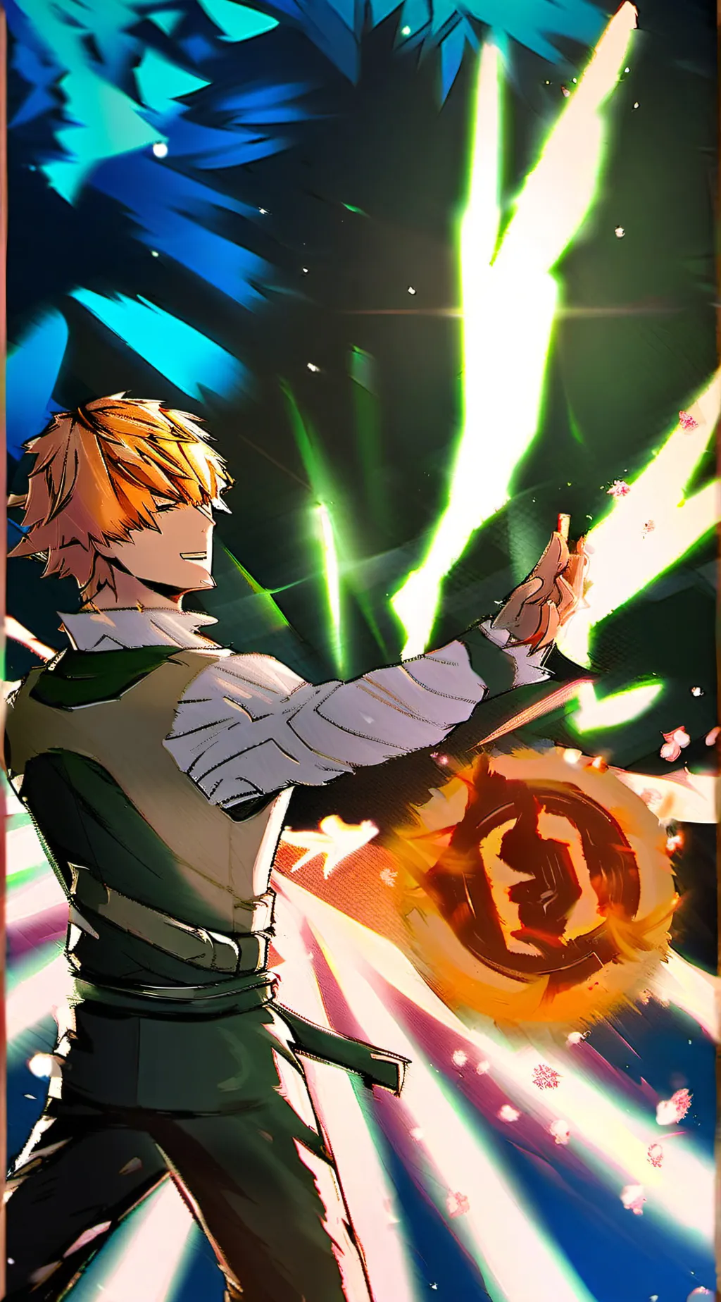 ai character: Zenitsu  background