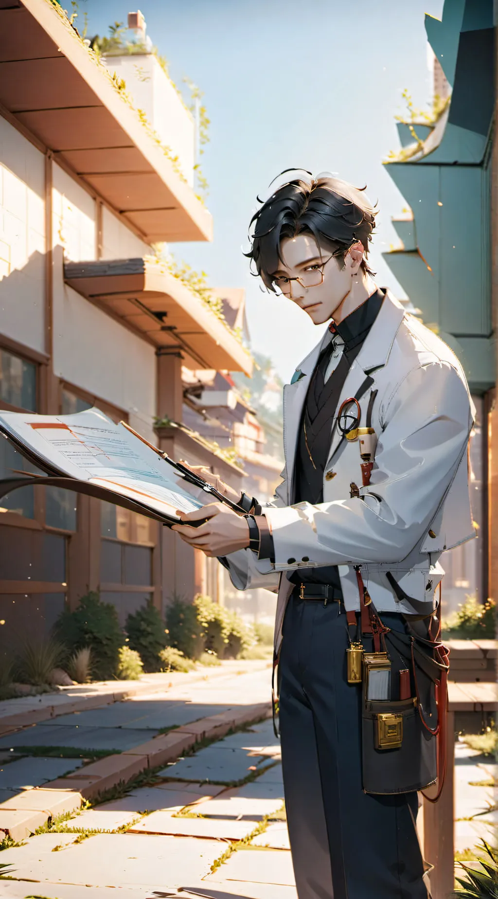 ai character: Mental hospital  background