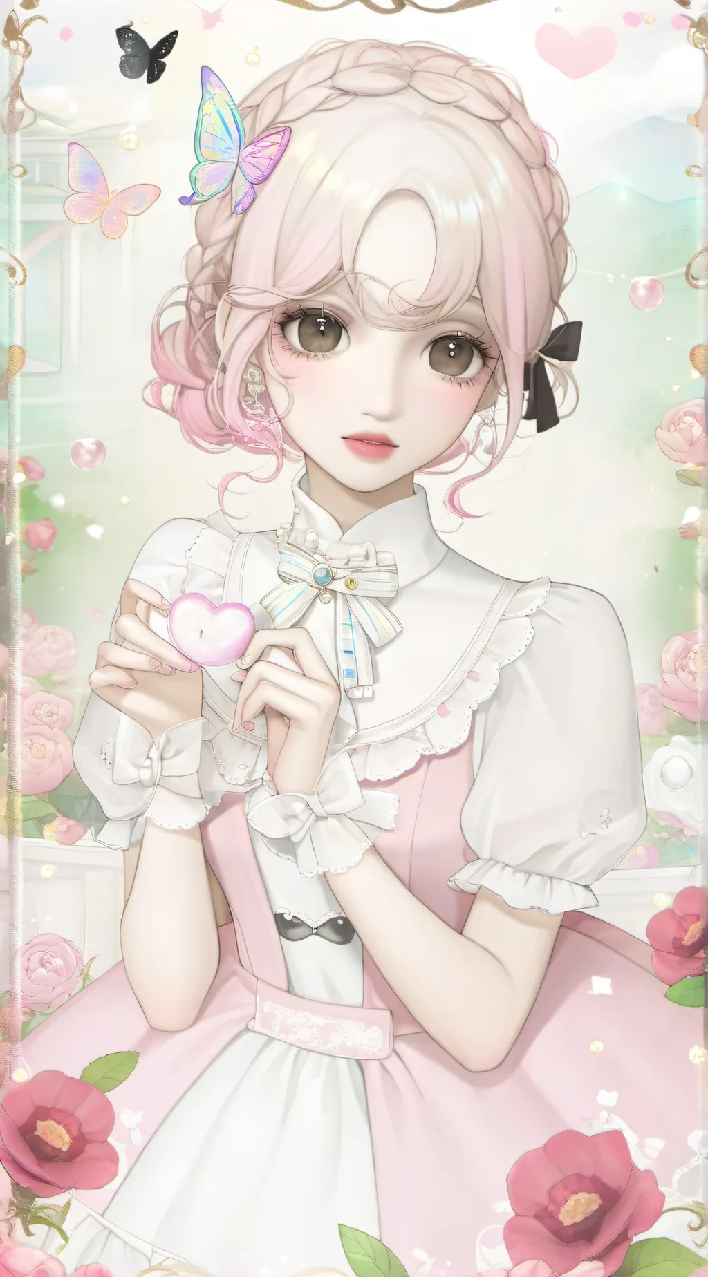 ai character: 🎀🩷☆A☆N☆Y☆A☆🩷  background