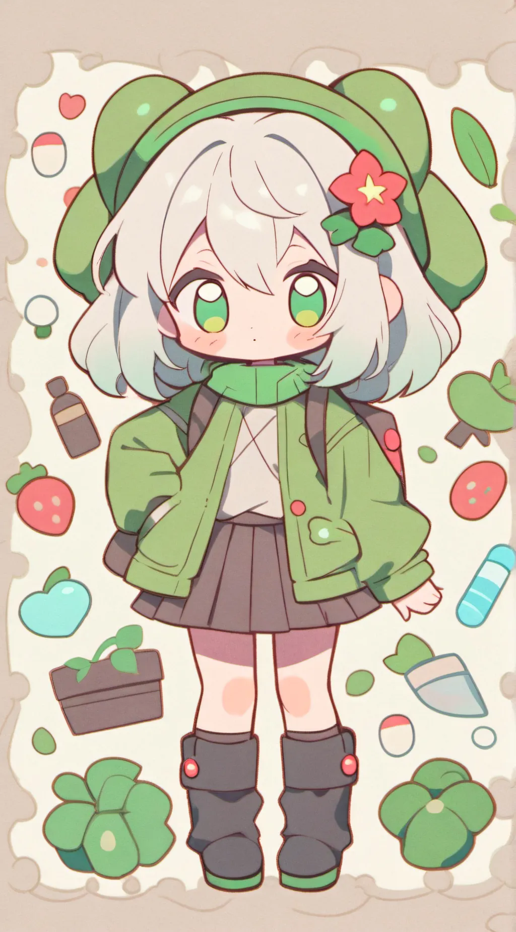 ai character: Mean Mha  background