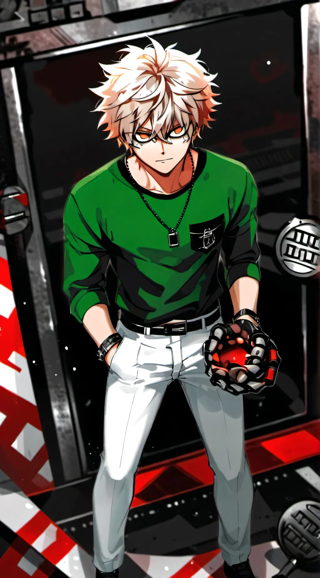 ai character: bakugo  background