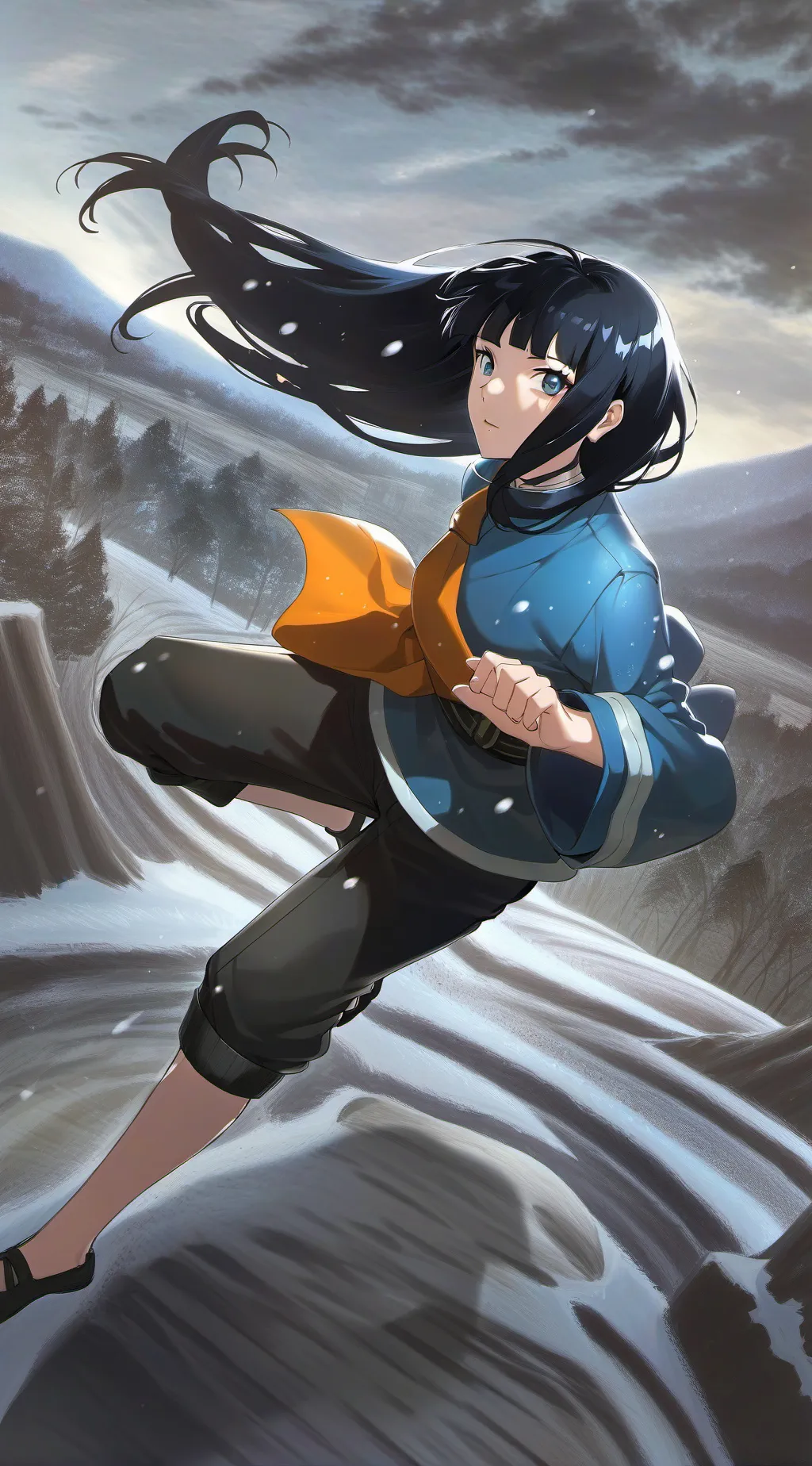 ai character: Hinata Hyuga  background