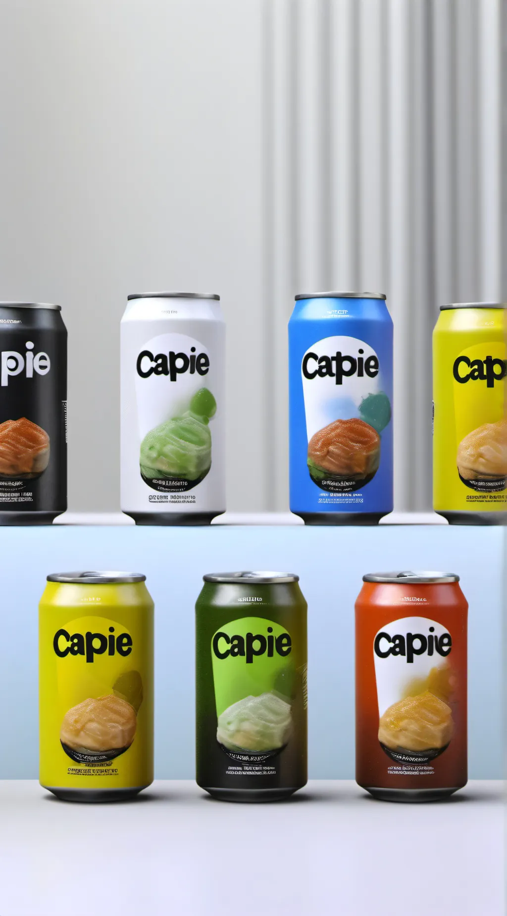 ai character: CAPIE SODAAA background