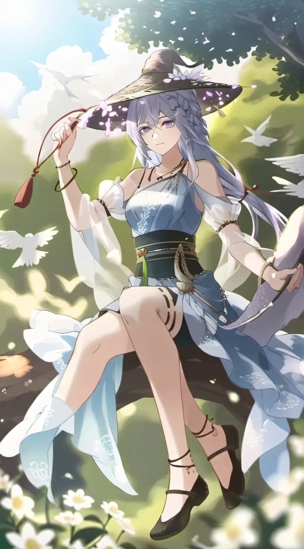 ai character: Angelina  background