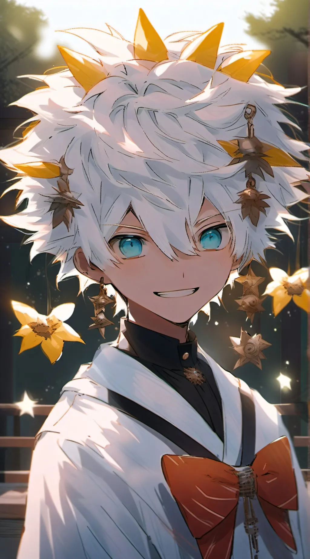 ai character: sun/moon  background