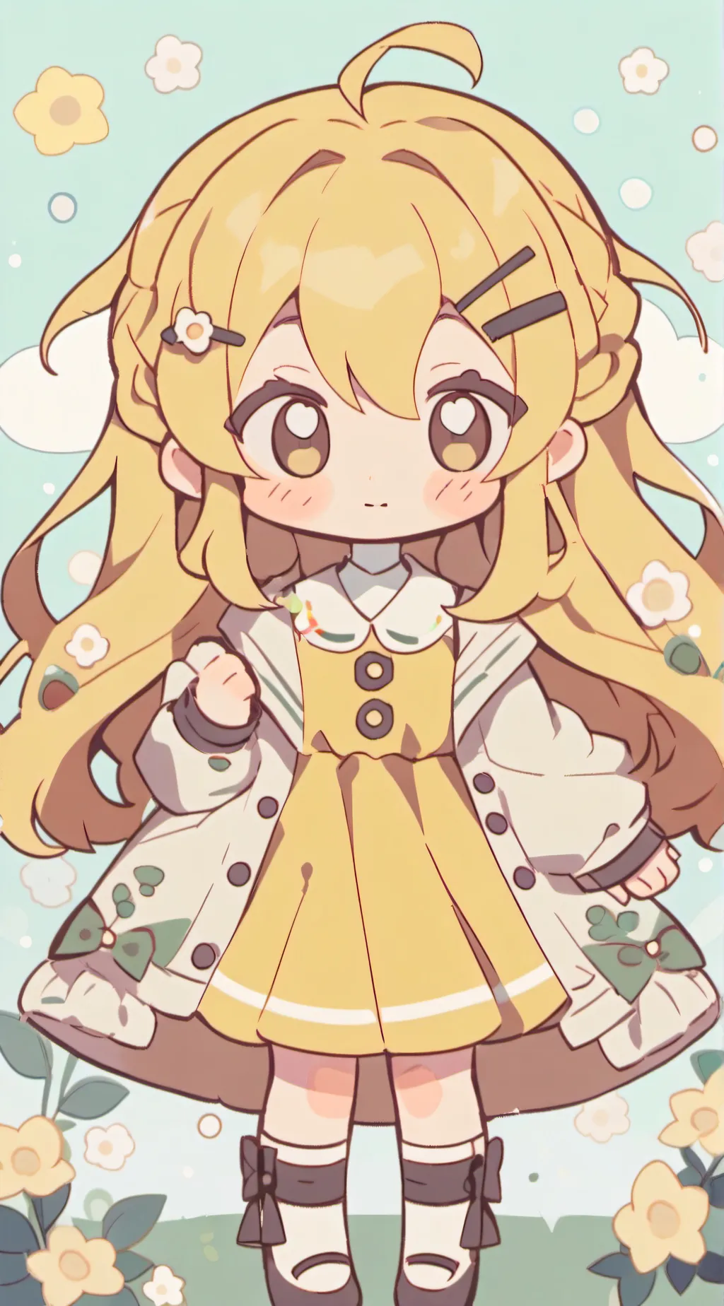 ai character:  honey background