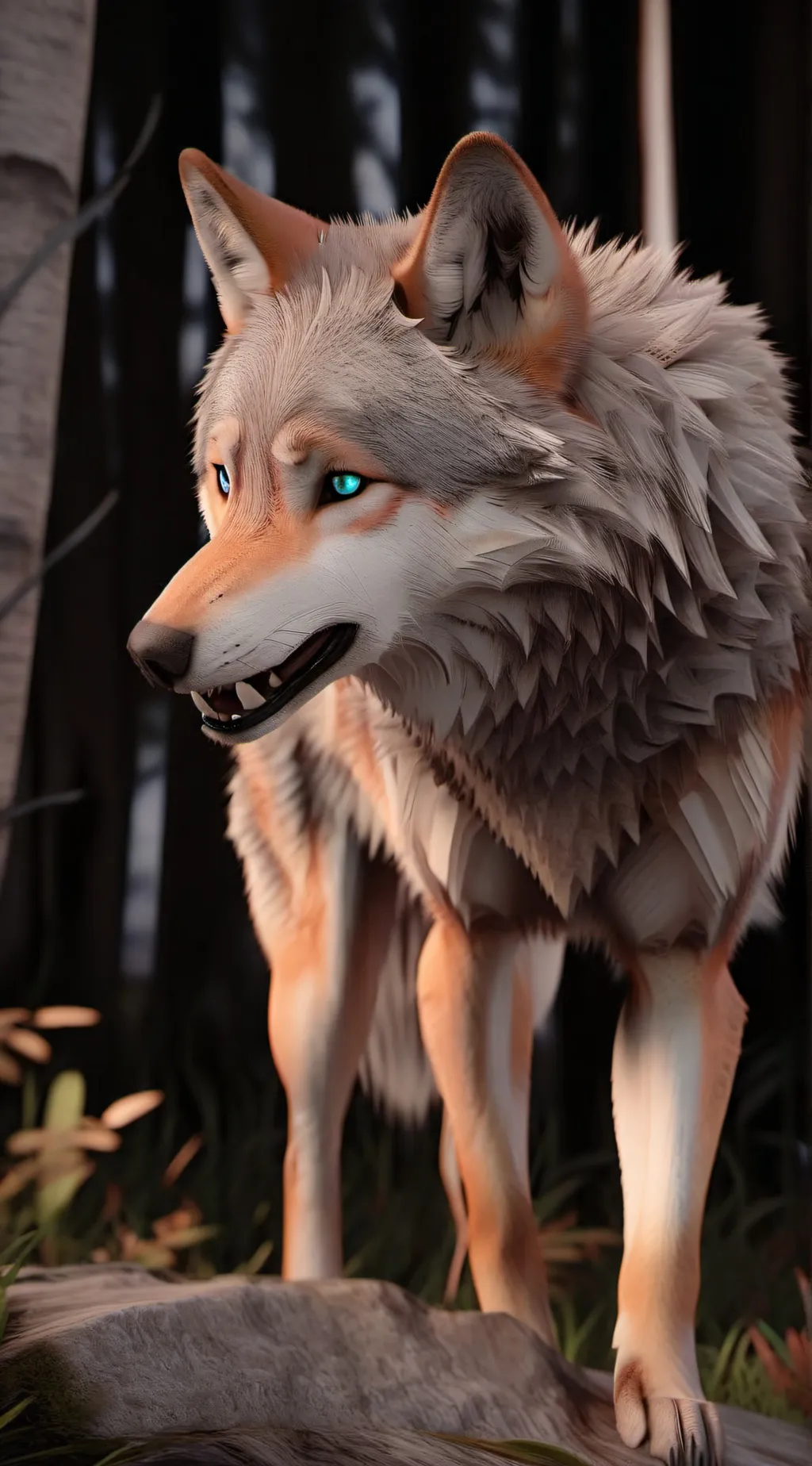 ai character: wolfie background