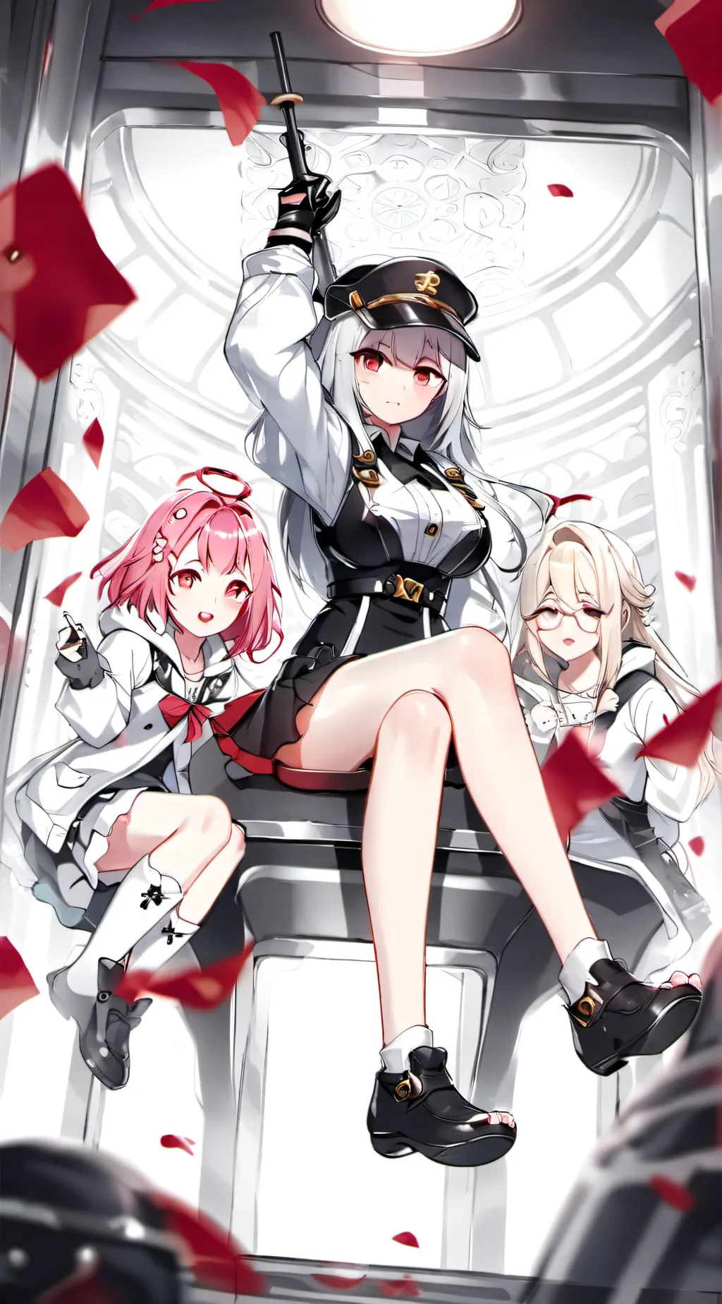 ai character: Lola+Kiki+Silia background