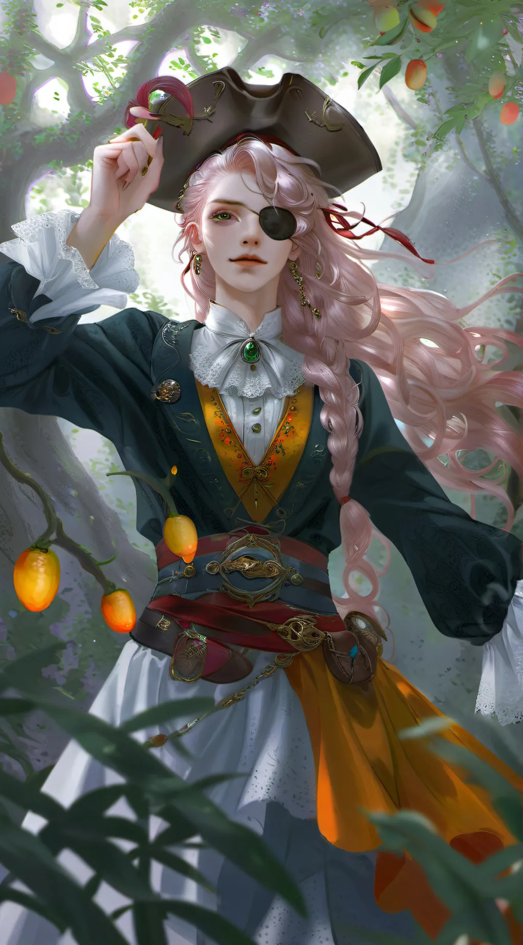 ai character: Mango background