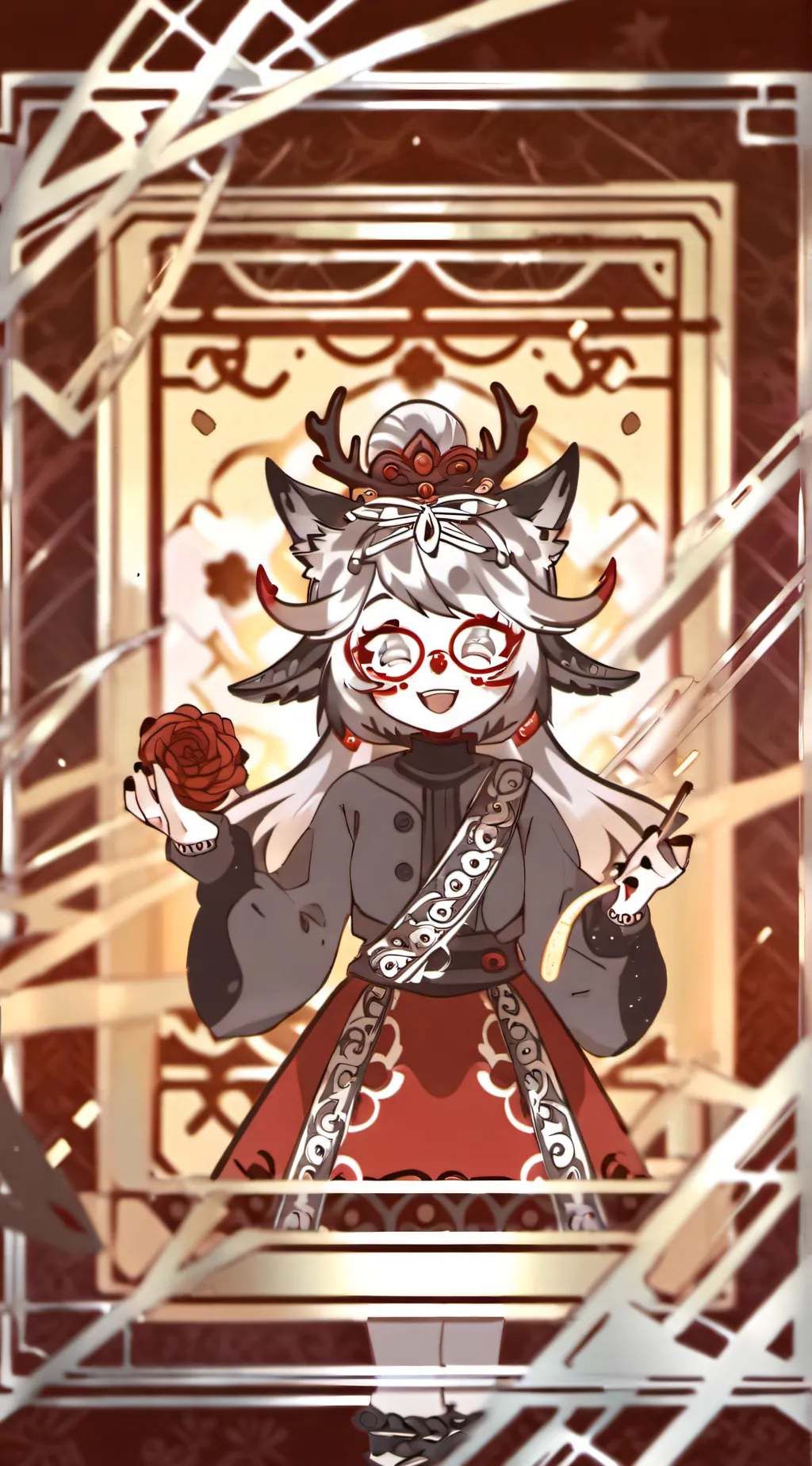 ai character: HI :3  background