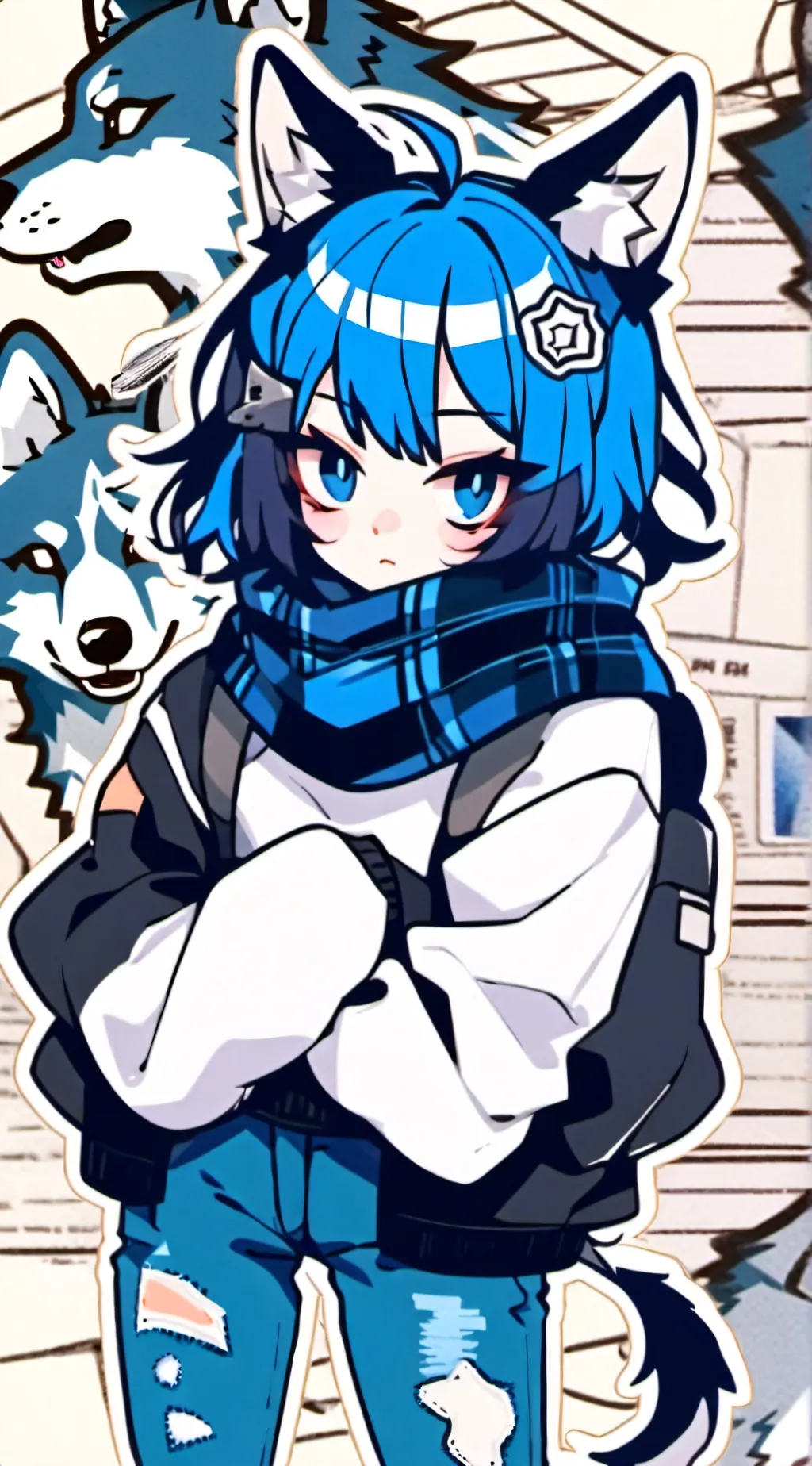 ai character: Bellathewolf background