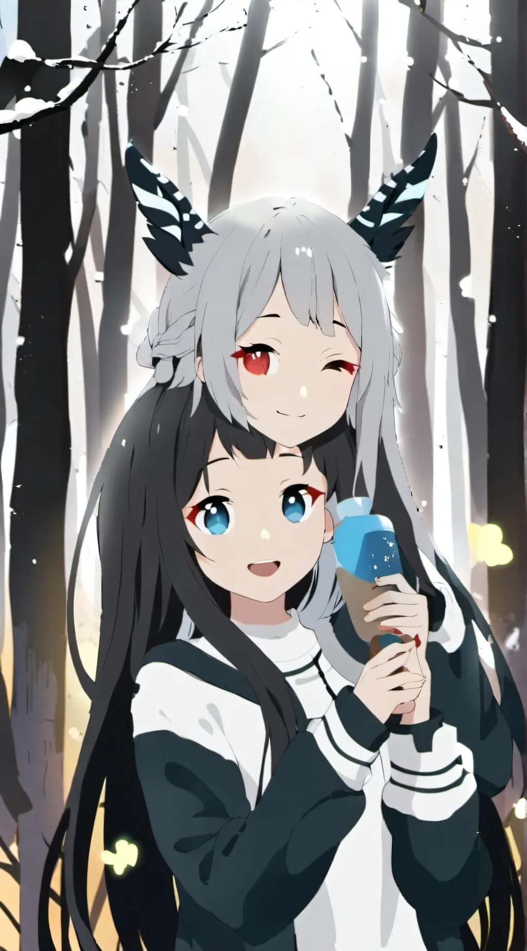 ai character: 3 girls background