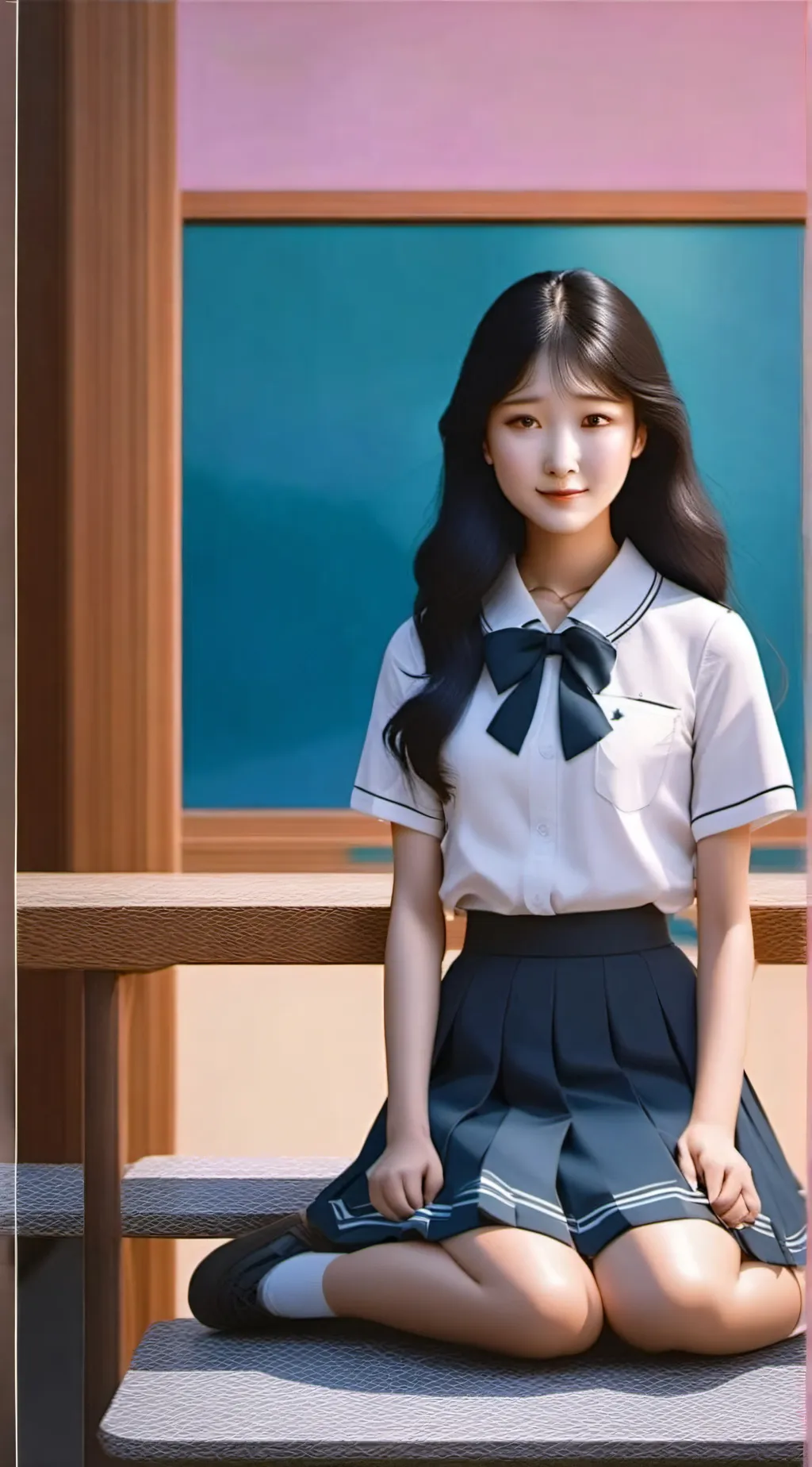 ai character: itsuku yoisaki  background