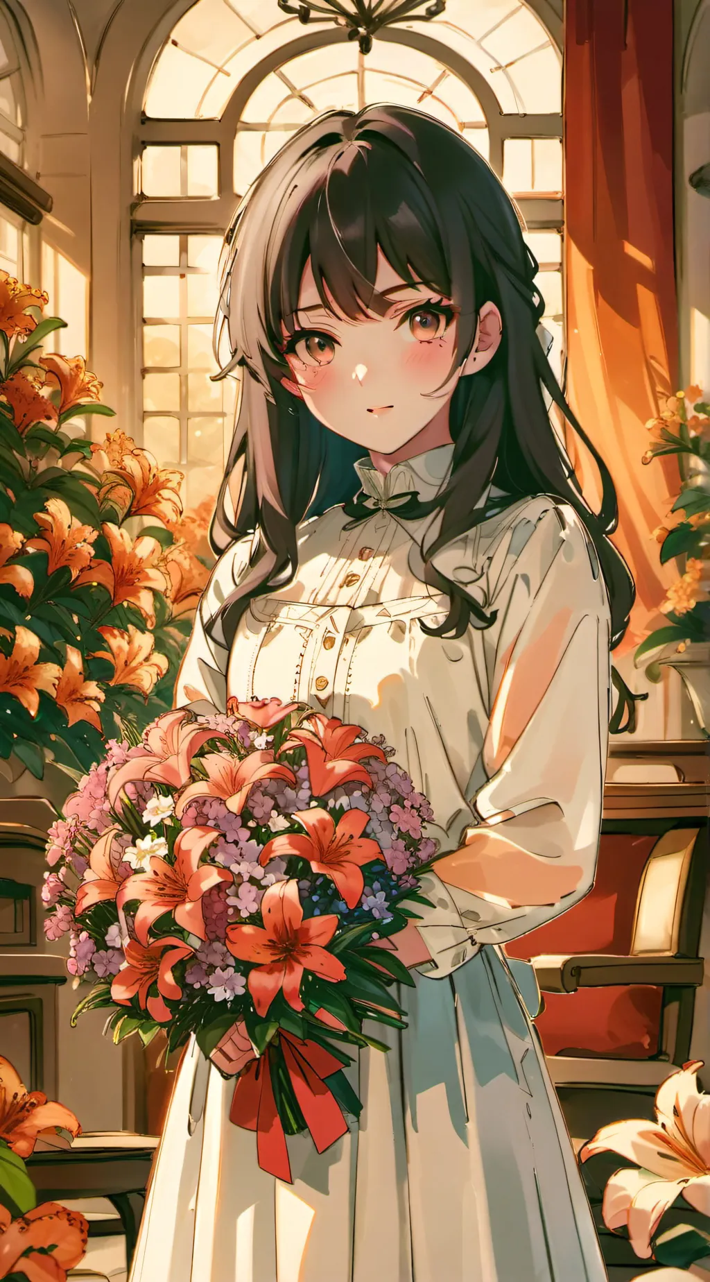 ai character: Lily  background