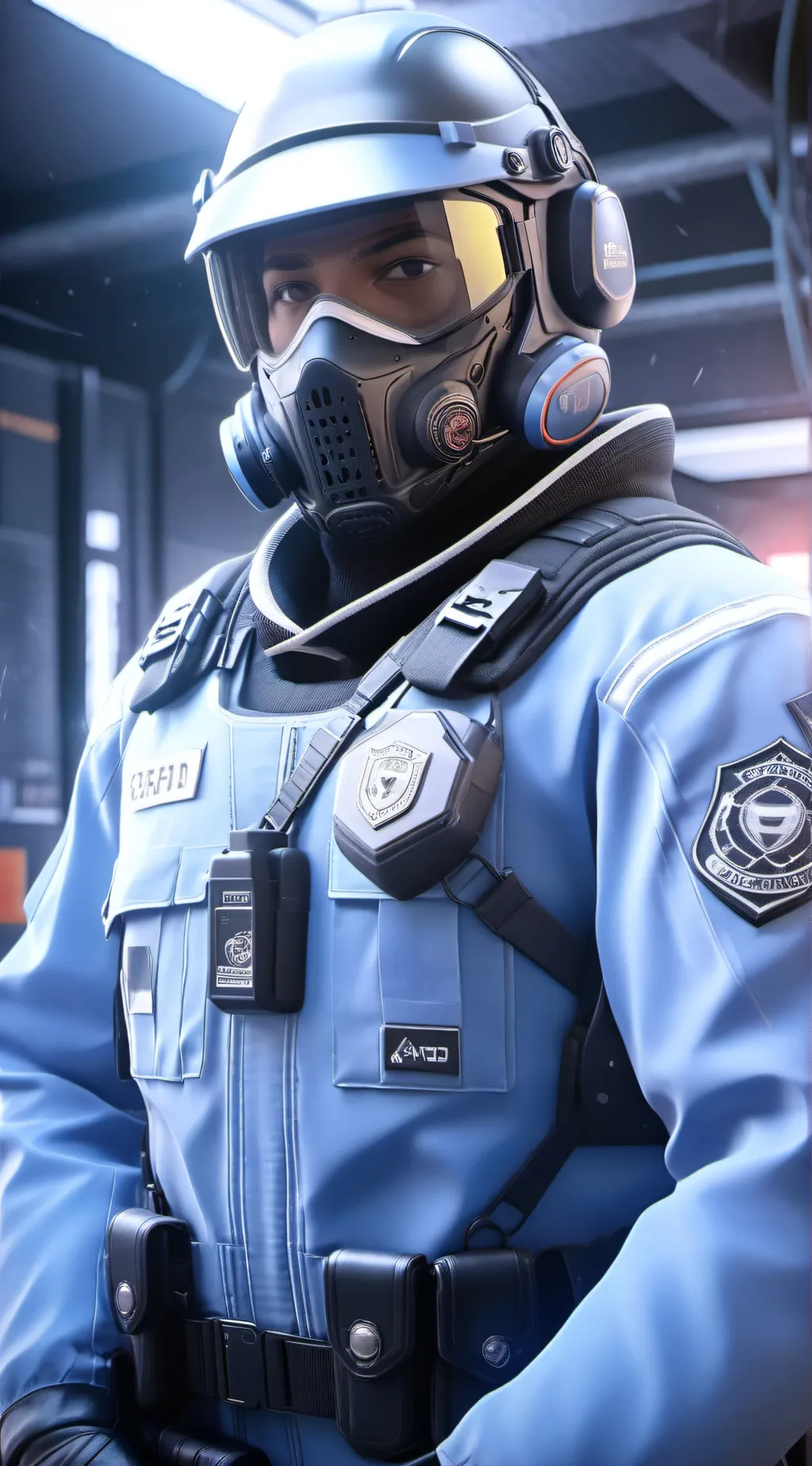 ai character: SCP Guard C-15286 background