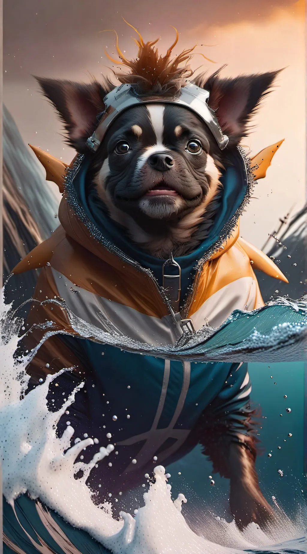 ai character: sharky-toast background