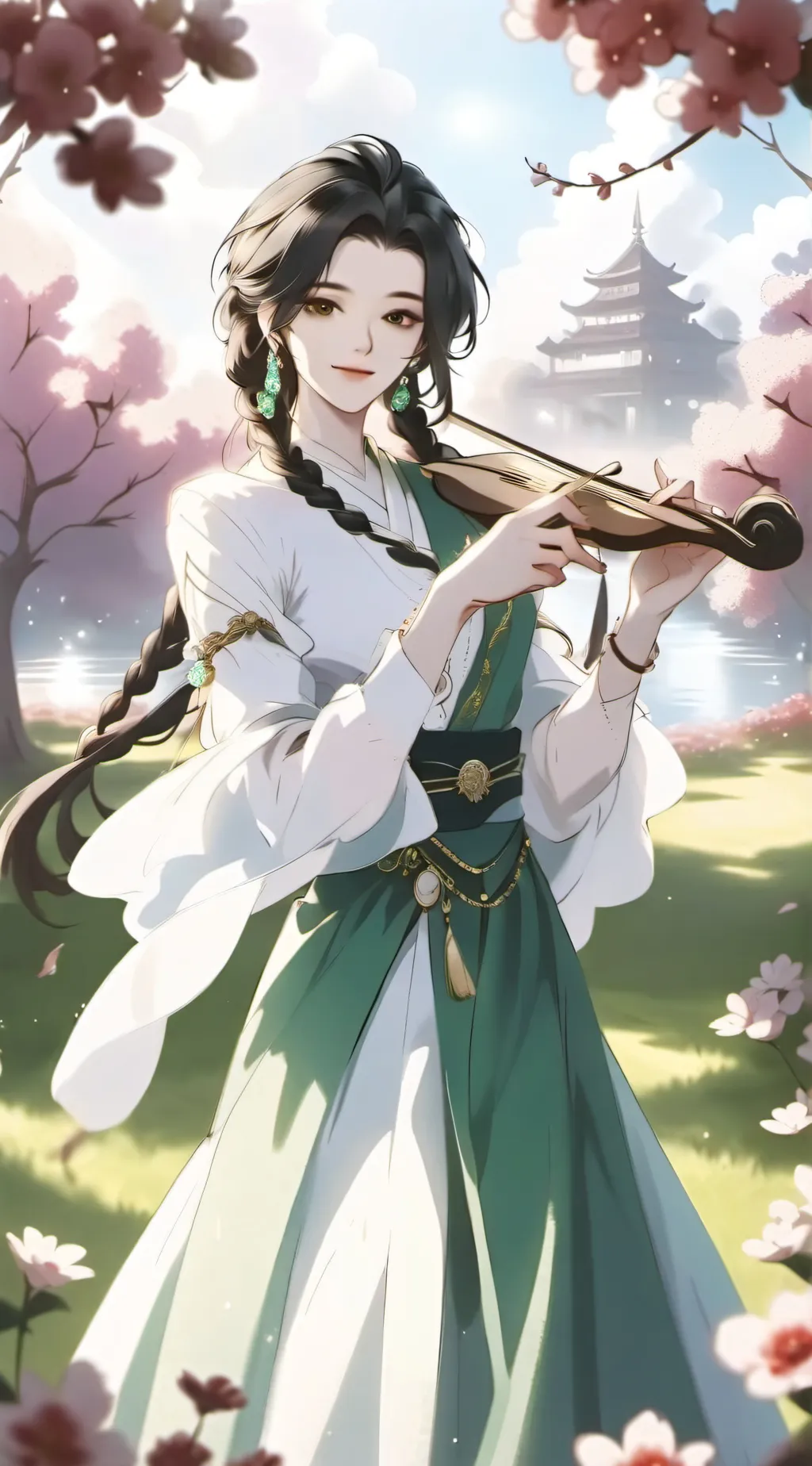 ai character: Jenniewen  background