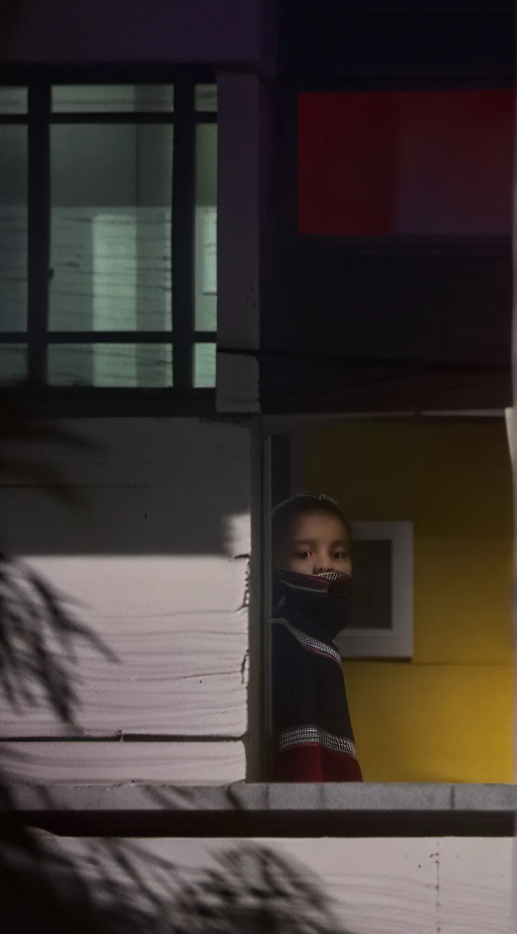 ai character: stuck inside a tv background