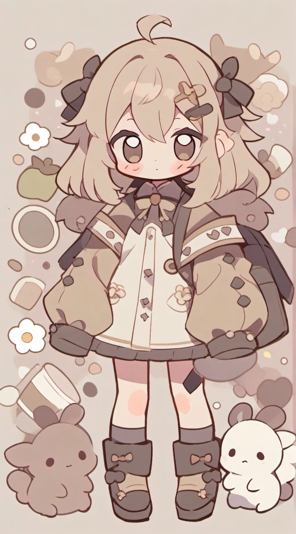 ai character: rose background