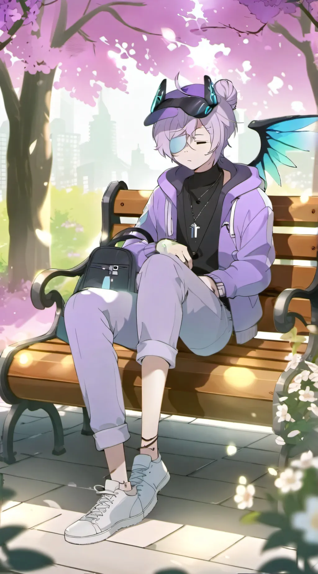 ai character: Crystal background