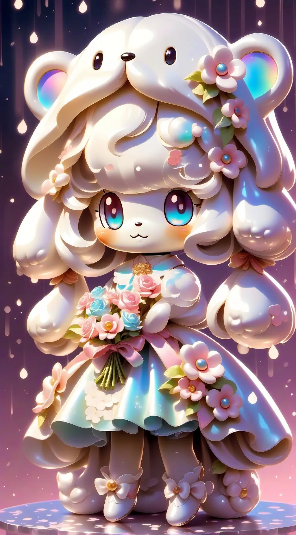 ai character: Cinnamoroll background