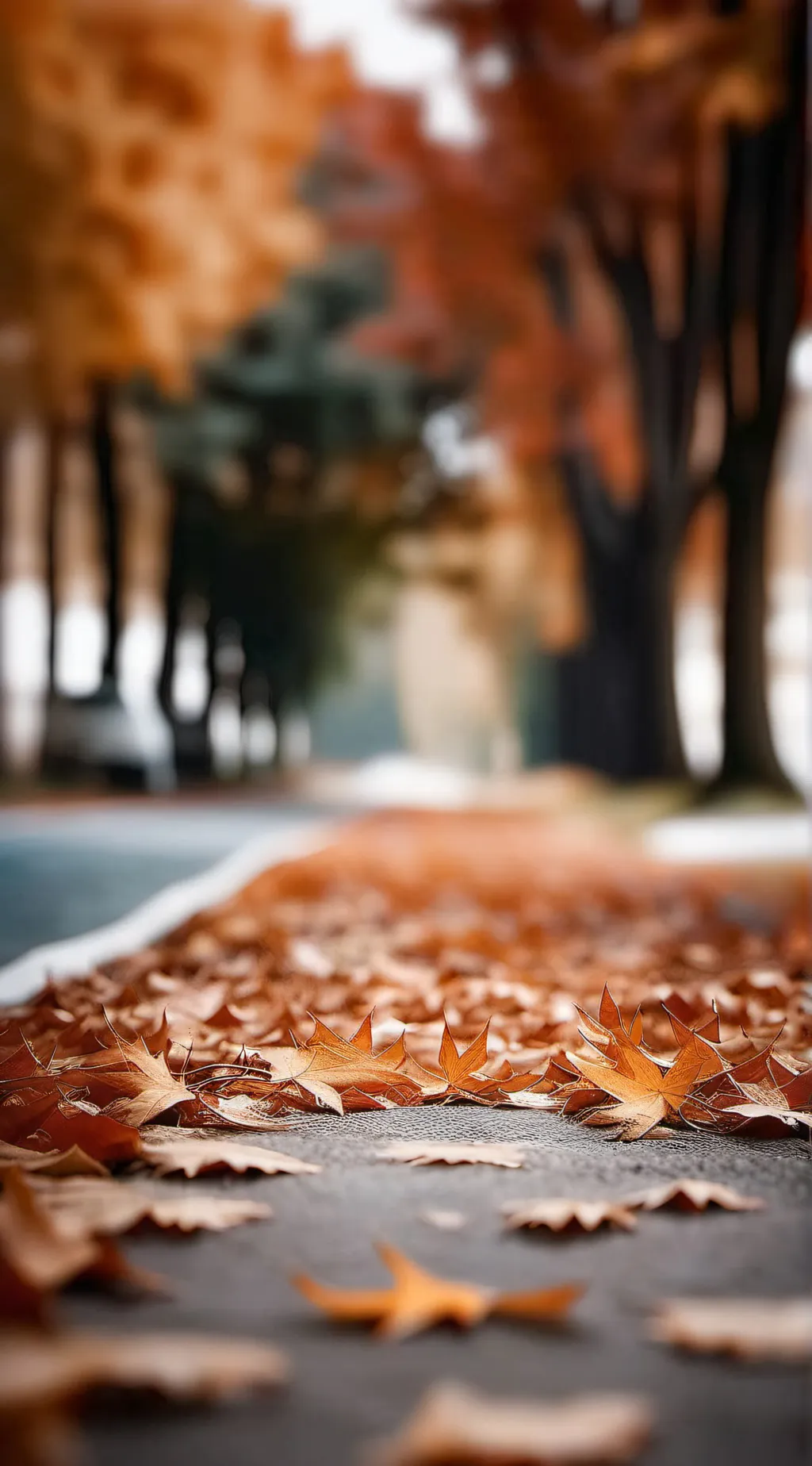 ai character: A peaceful walk🍁 background