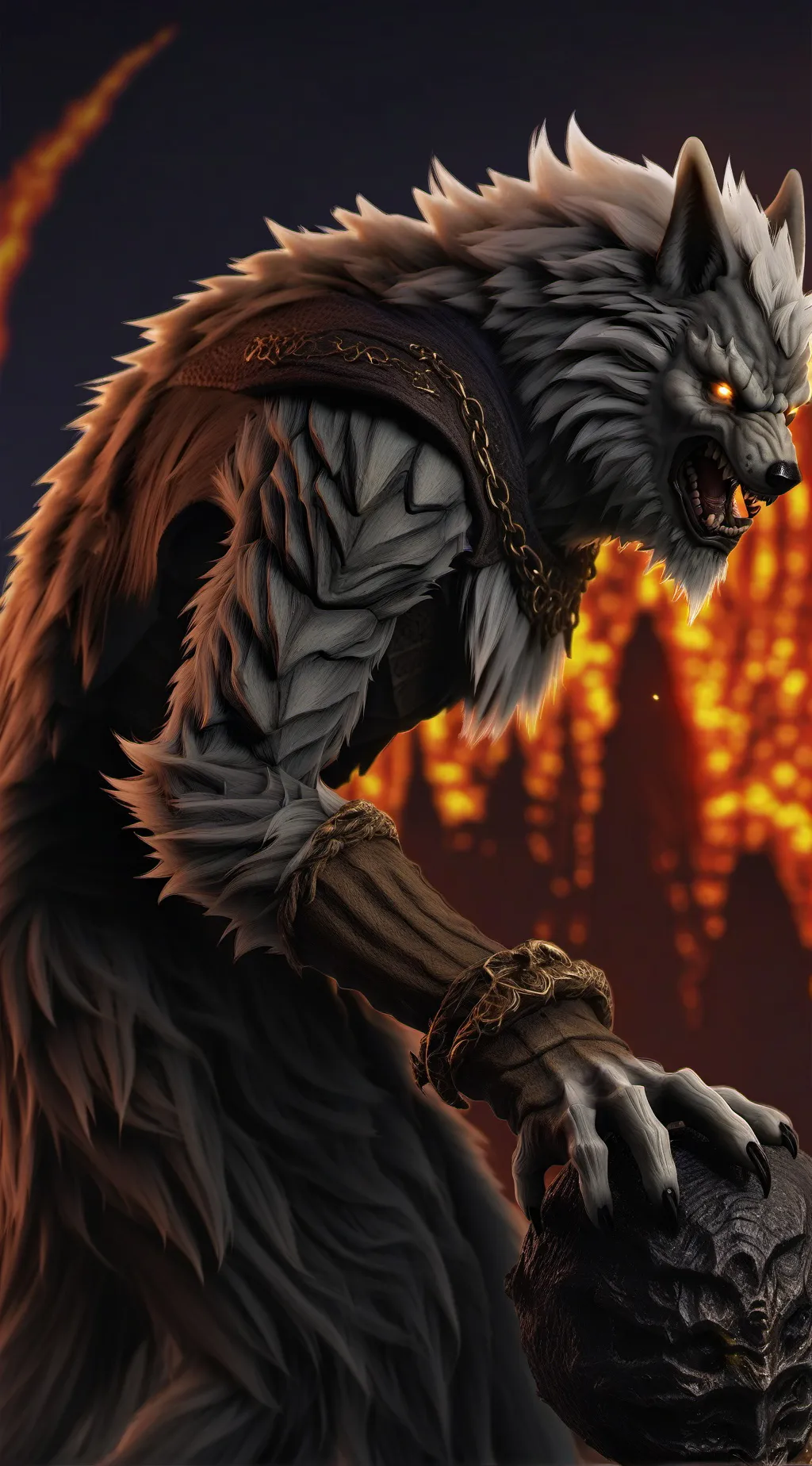 ai character: Wolfman background