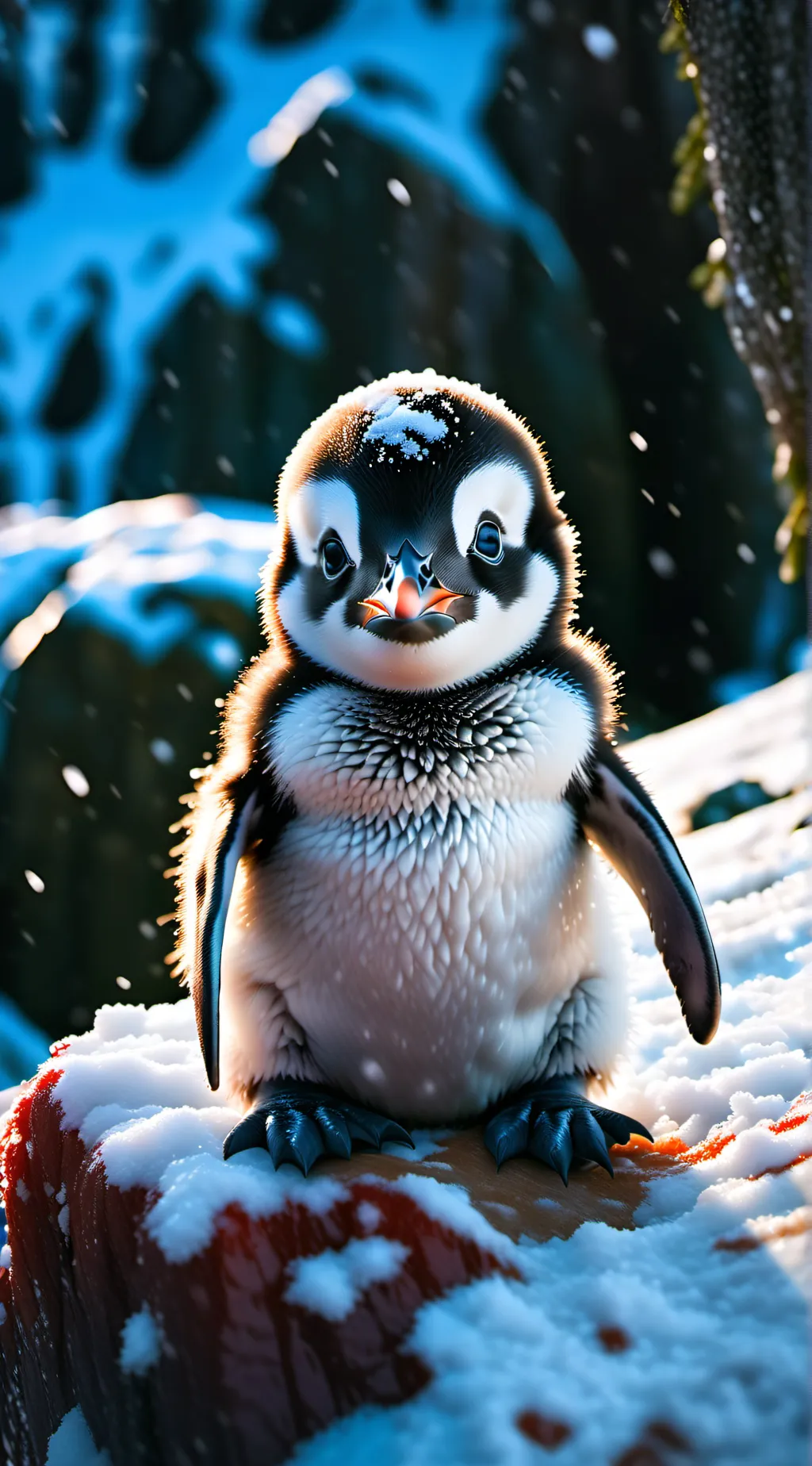 ai character: baby ice  background