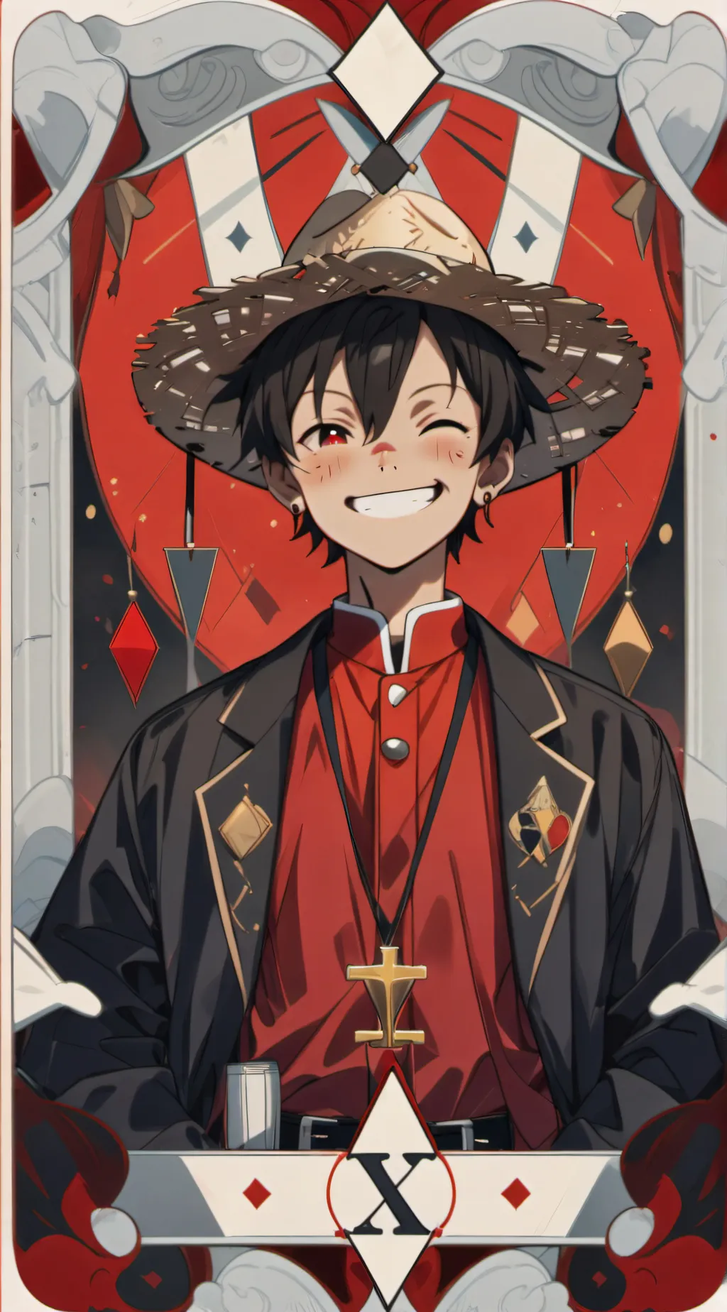 ai character: luffy background