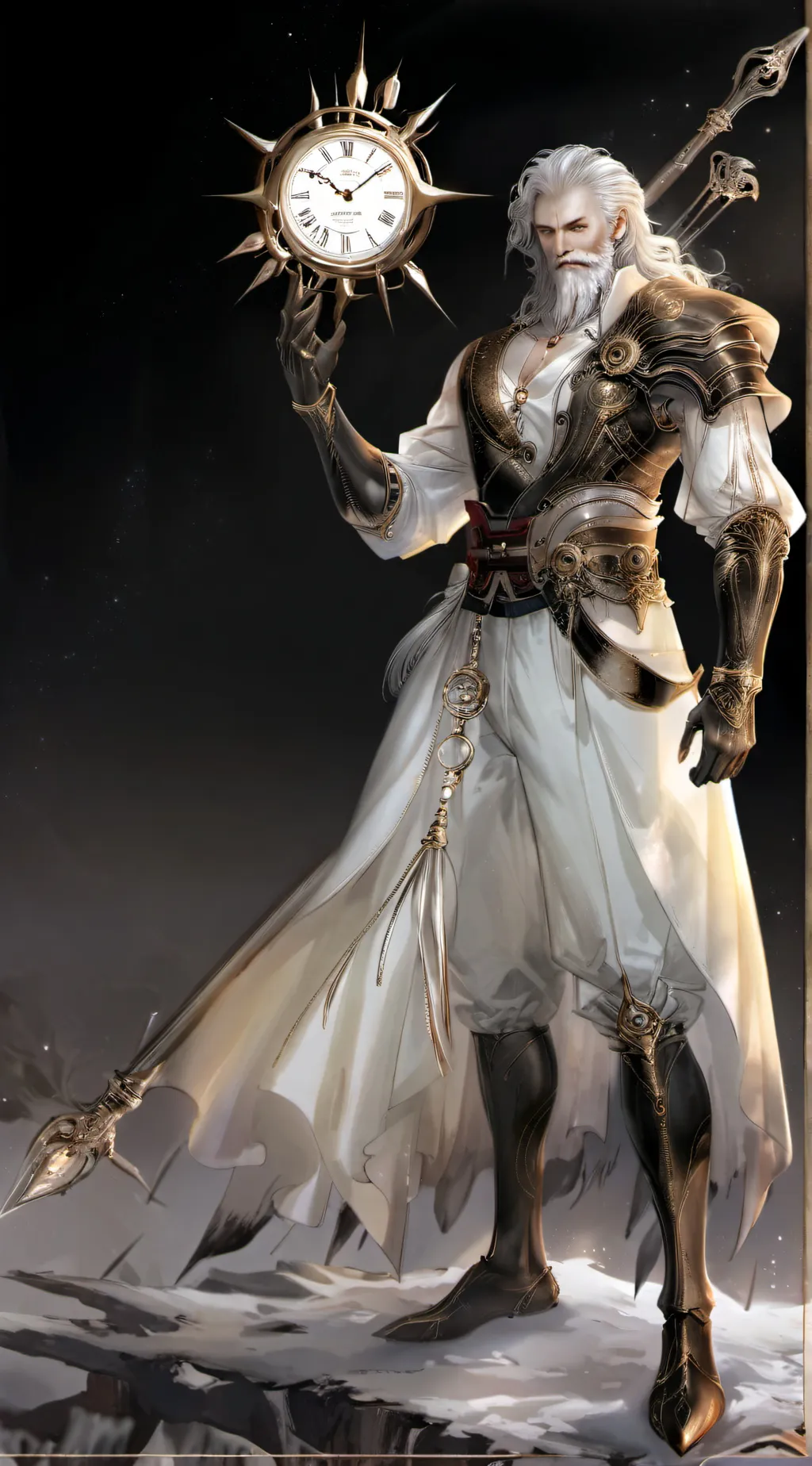 ai character: titan clockman background