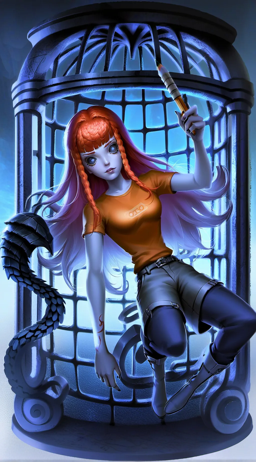 ai character: Mrs Metro  background