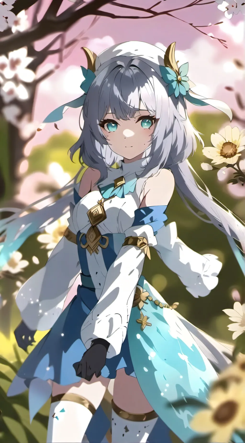 ai character: slime girl  background