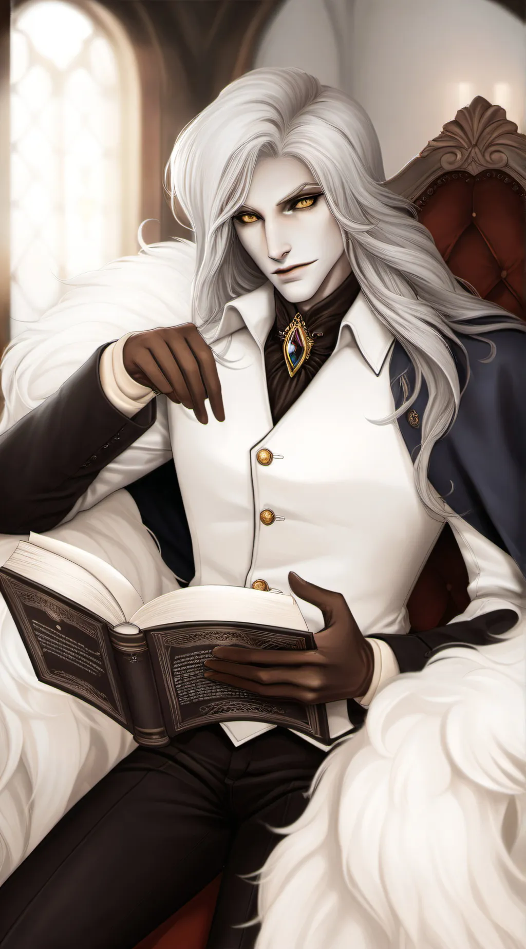 ai character: Alucard Trevor  background