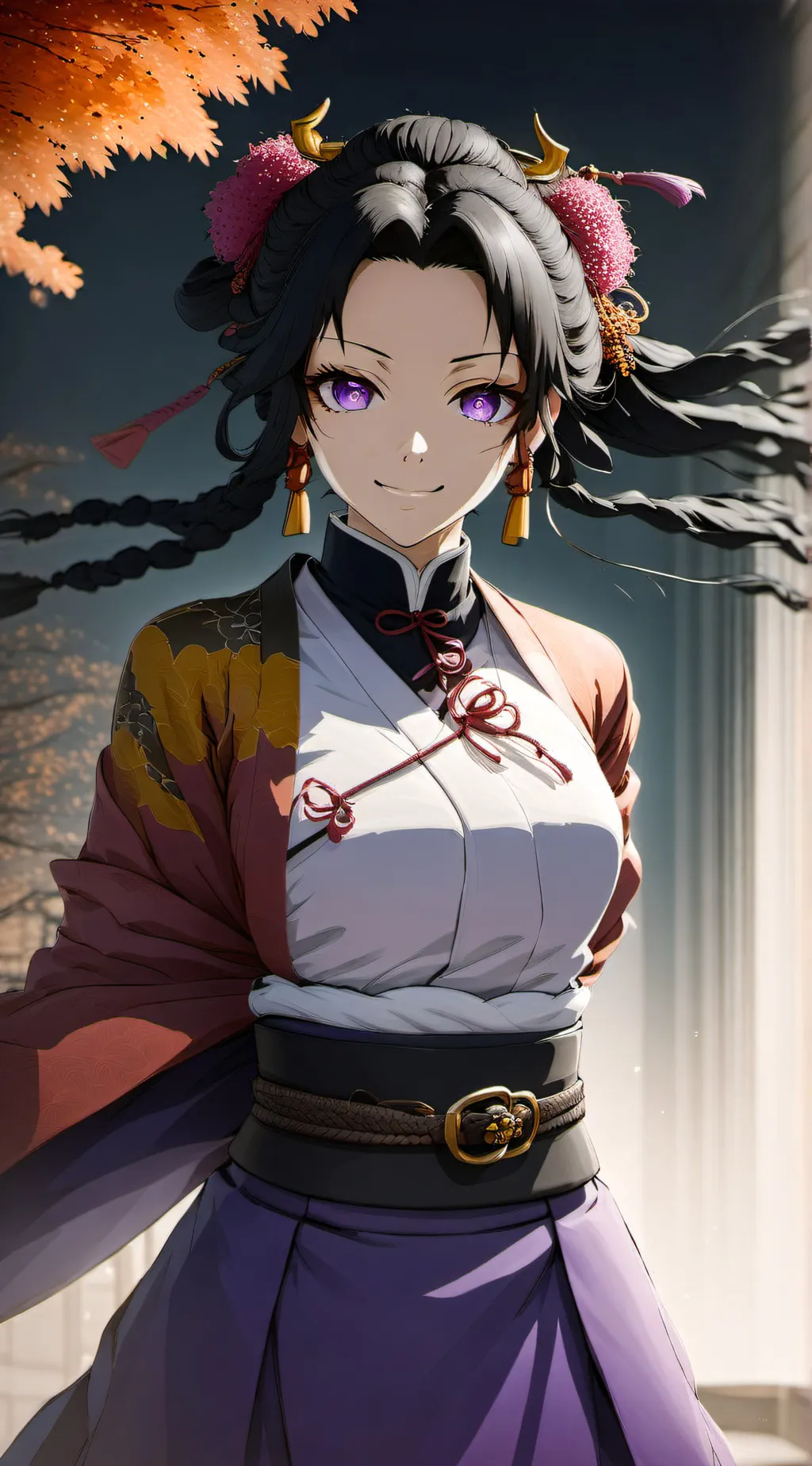 ai character: Shinobu kocho  background