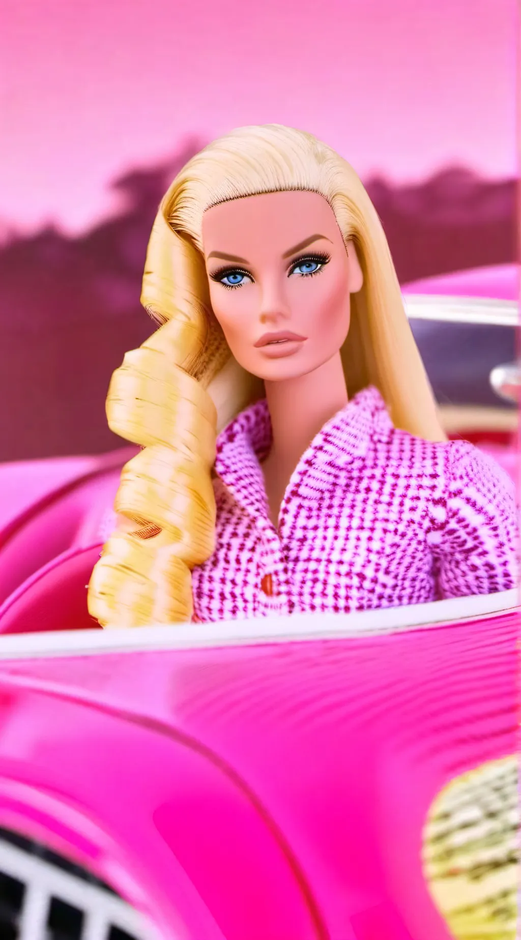 ai character: barbie background