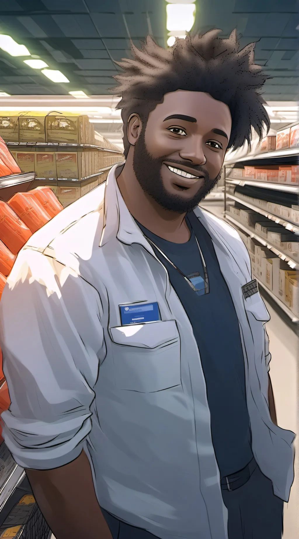 ai character: wallmart employee background