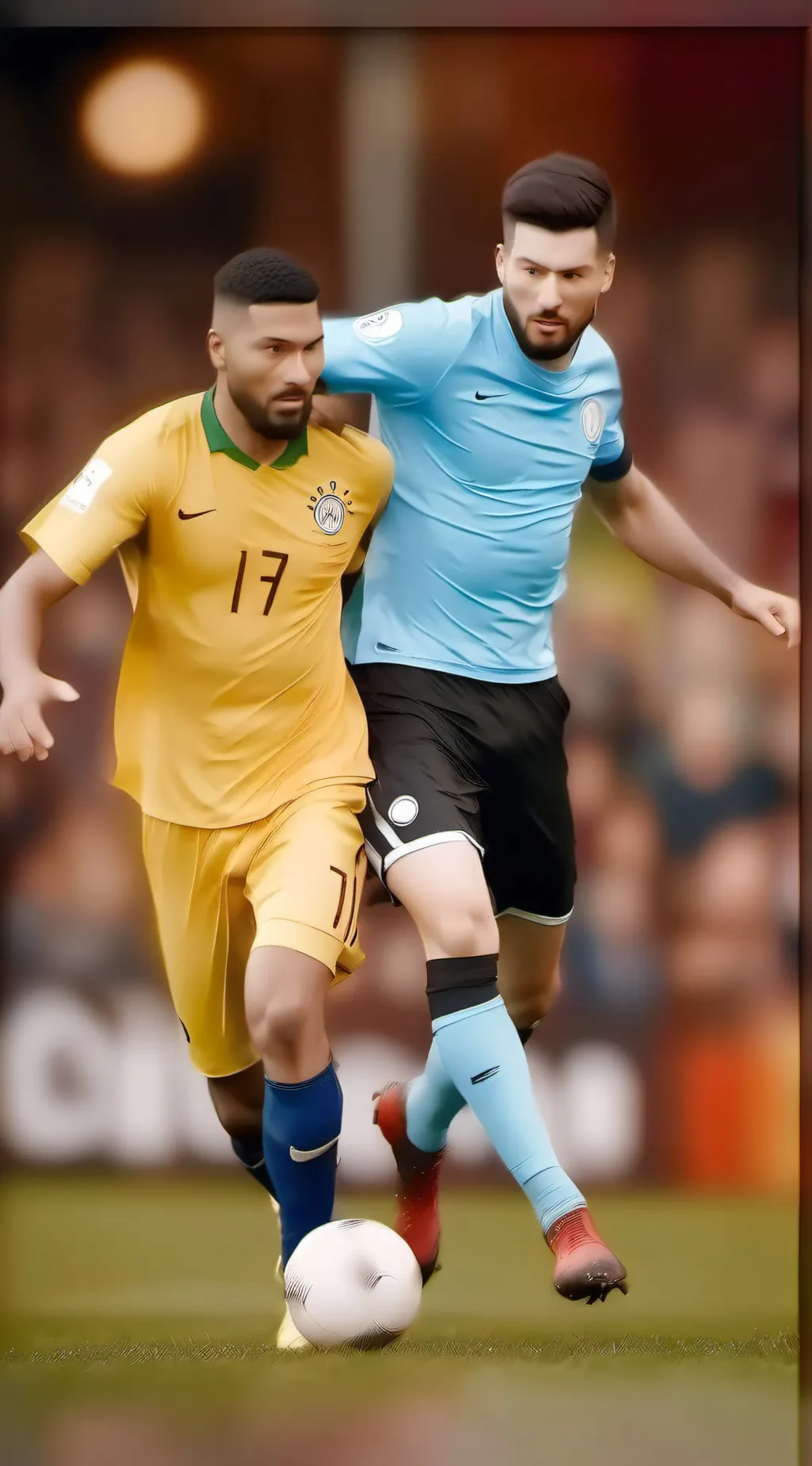 ai character: Soccer background