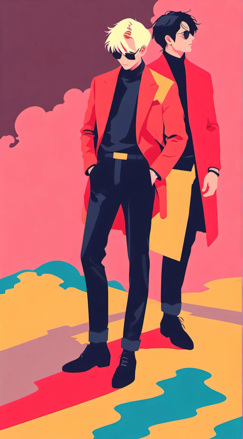 ai character: Dabi x hawks  background