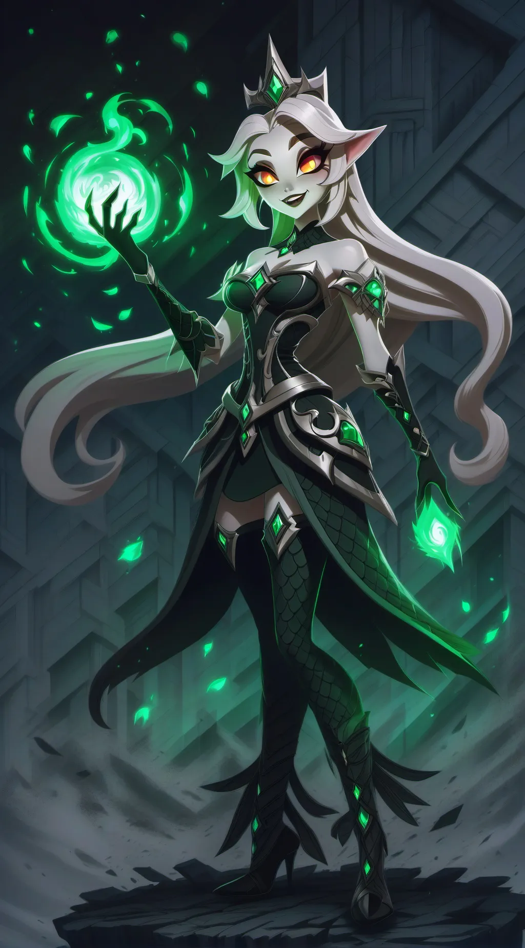 ai character: 𖤐Lilith𖤐 background