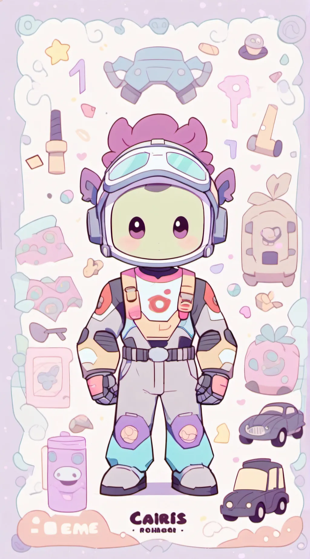 ai character: batwheels  background